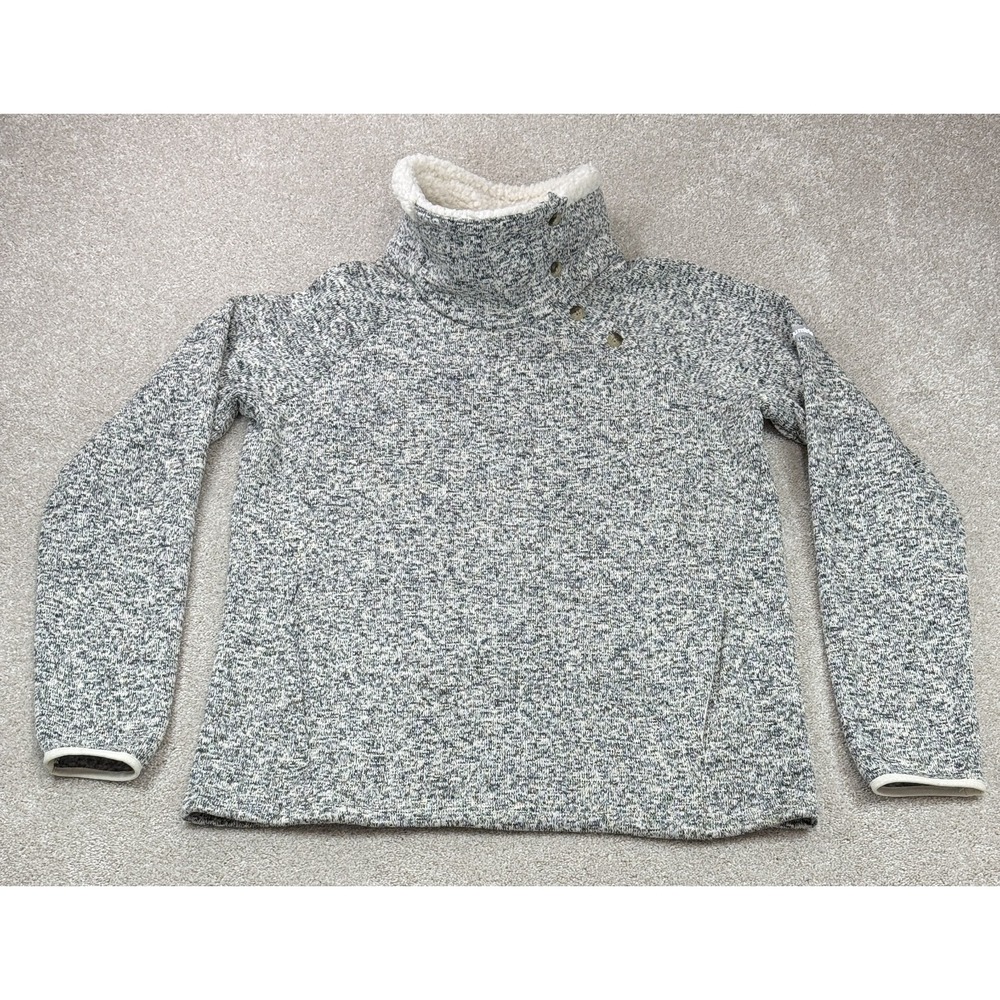 Columbia Sweater Weather Sherpa Hybrid Pullover Women's XL Gray Heather